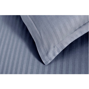 Satin Bettw&auml;sche 200x220 cm mit 2x Kissenbezuge 80x80 cm. MoonLight Anthrazit 100% Baumwolle-Satin Mit Rei&szlig;verschluss