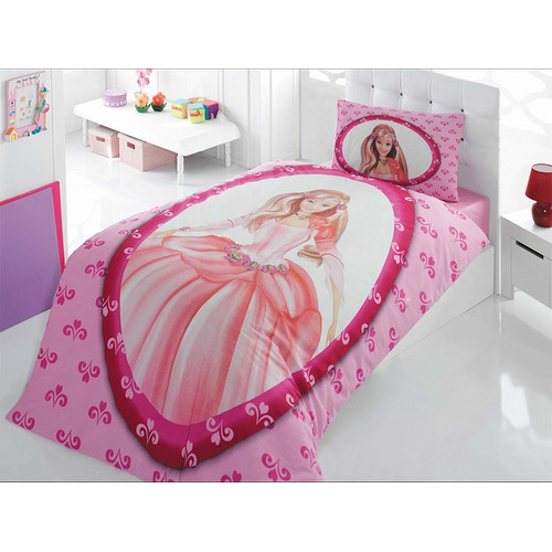 Kinderbettw&auml;sche Prinzessin B2 135x200 cm - 80x80 cm kissenbezug Linon