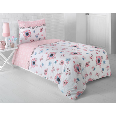 Flanell Winter Bettw&auml;sche 155x220 cm. LIR 100% Baumwolle Mit Rei&szlig;verschluss
