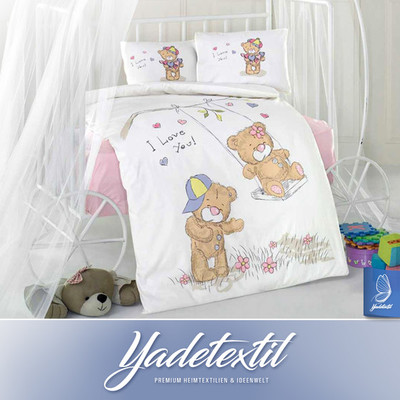 Baby Bettw&auml;sche MASAL V1 Gr&ouml;&szlig;e 100x135 cm. 3tlg. Set
