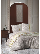 Bettw&auml;sche 200x200 cm., 3 teilig set, barock beige, 100% Baumwolle-Renforce, mit rei&szlig;verschluss, Rocco V1