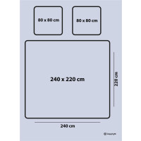 Satin Bettw&auml;sche 240x220 cm. Braun, Blattmuster, King Size,100% Baumwollsatin, Rei&szlig;verschluss, Model: Loft