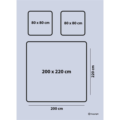 Satin Bettw&auml;sche 200x220 cm. Braun, Palmblatt Gemustert, 100% Baumwollsatin Loft