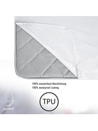 Matratzenschoner Wasserdichter, Atmungsaktive Matratzenauflage, Baumwolle, Anti-Allergie Matratzenschutz, Matratzenbezug 100 x 200 cm