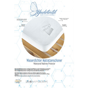 Baumwolle Wasserdichter Matratzenschutz Rundumgummi Stegh&ouml;he bis zu 30 cm, Atmungsaktive, Anti-Milben, Anti-Allergie Matratzenschutz, Matratzenbezug 160 x 200 cm - 2er Set