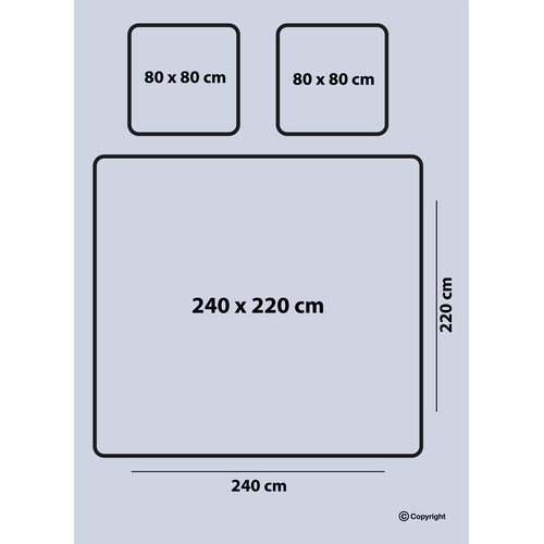 3-tlg Winter-Bettdecken-Set Stoff Burgunderrot 240x220/80x80cm Z3M6