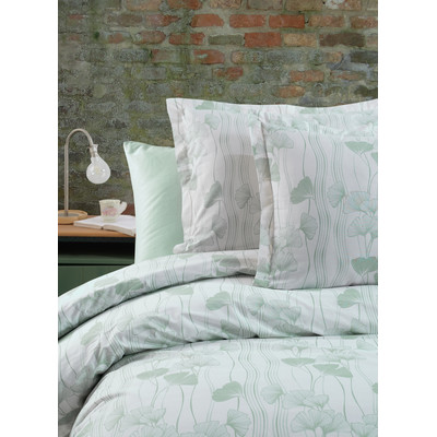 Bettw&auml;sche 240x220 cm. 3 teilig set, Mint gr&uuml;n,100% Baumwolle/Renforc&eacute;, verdeckter rei&szlig;verschluss, atmungsaktiver, gebl&uuml;mt bettbezug mit Kissenbezug 80x80, Peru