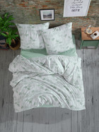 Bettw&auml;sche 240x220 cm. 3 teilig set, Mint gr&uuml;n,100% Baumwolle/Renforc&eacute;, verdeckter rei&szlig;verschluss, atmungsaktiver, gebl&uuml;mt bettbezug mit Kissenbezug 80x80, Peru