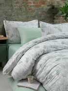 Bettw&auml;sche 240x220 cm. 3 teilig set, Mint gr&uuml;n,100% Baumwolle/Renforc&eacute;, verdeckter rei&szlig;verschluss, atmungsaktiver, gebl&uuml;mt bettbezug mit Kissenbezug 80x80, Peru