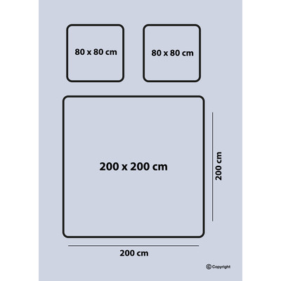 Bettw&auml;sche 200x200 cm. 3 teilig set, beige,100% Baumwolle/Renforc&eacute;, verdeckter rei&szlig;verschluss, atmungsaktiver, bettbezug Baum Gemustert Kissenbezug 80x80, Adrasan