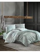 Bettw&auml;sche 240x220 cm. 3 teilig set, mint gr&uuml;n,100% Baumwolle/Renforc&eacute;, verdeckter rei&szlig;verschluss, atmungsaktiver, Wende bettbezug wei&szlig; gebl&uuml;mt und gestreift kissenbezug 80x80, Luvi