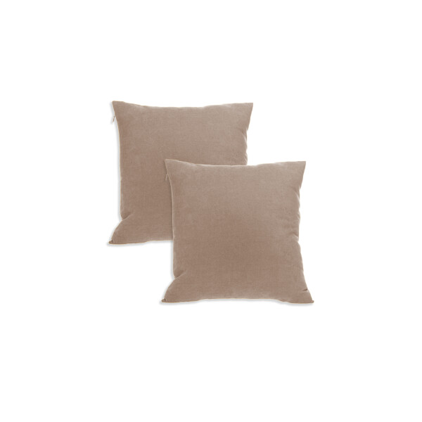 Kissenbezug Dekorative Kissenh&uuml;lle 2er set ,weich bequem,f&uuml;r wohnzimmer schlafzimmer dekoration 45x45 cm Sand beige