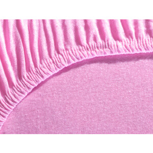 Spannbettlaken 120x200 cm - Jersey Spannbetttuch 100% Baumwolle - Komfort Bettlaken f&uuml;r Matratzen bis 30 cm H&ouml;he, Spannbettlaken Rosa