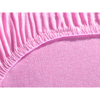 Spannbettlaken 120x200 cm - Jersey Spannbetttuch 100% Baumwolle - Komfort Bettlaken f&uuml;r Matratzen bis 30 cm H&ouml;he, Spannbettlaken Rosa