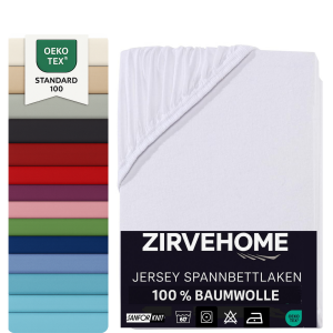 Spannbettlaken 140x200-160x200 cm - Jersey Spannbetttuch...