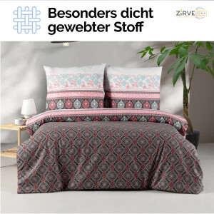 Bettw&auml;sche-Set Geometrischen Muster 100% Baumwolle, 135x200 | 155x220 | 200x200 | 200x220 I 240x220 cm. Izgi