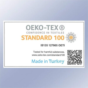 Bettw&auml;sche-Set 155x220 cm zweiteilig Baumwolle Bettbezug Grau Barockstill wei&szlig; gebl&uuml;mt. TabulaV1