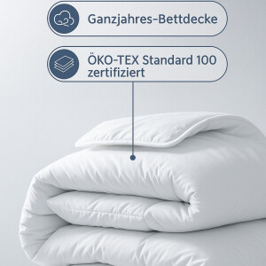 Bettdecke Steppbettdecke 100% Microfaser 4 Jahreszeiten