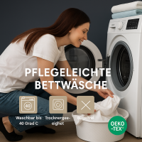 Winter Bettw&auml;sche 135x200 cm. 2 teilig Cashmere Touch Fleece Kuschelig, Warm Wendebettw&auml;sche Grau
