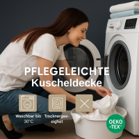 Kuscheldecke CashmereTouch  Wohndecke Fleece decke Kuschelig weich &amp; Flauschig