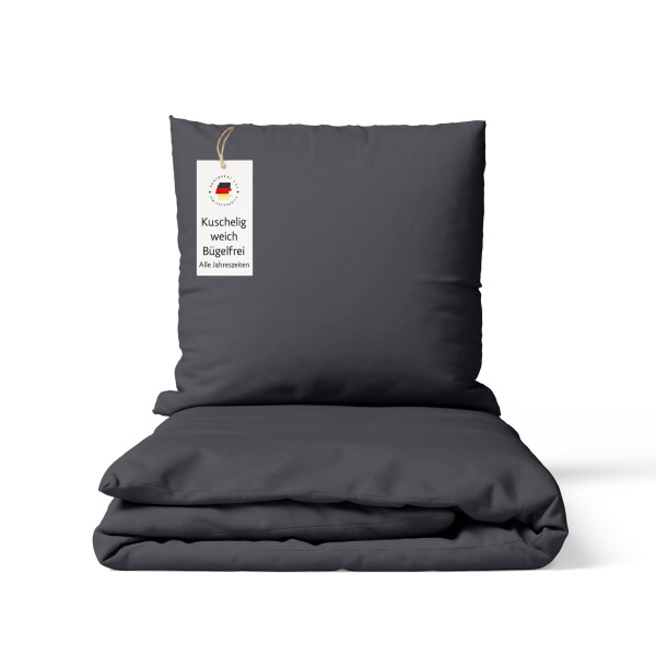 Mikrofaser Uni Bettw&auml;sche