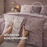 Baumwolle Bettw&auml;sche klassisches Ornament Design in Braun, Beige und Cremet&ouml;nen  Ganzjahresbettw&auml;sche Diana P1