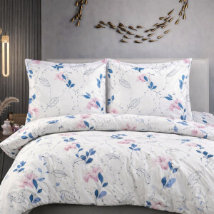 Bettw&auml;sche Baumwolle Bettbezug Wei&szlig; mit...