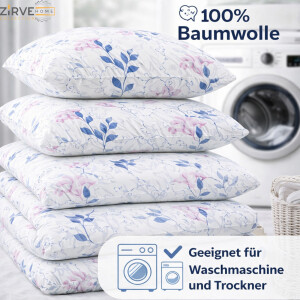 Bettw&auml;sche Baumwolle Bettbezug Wei&szlig; mit...