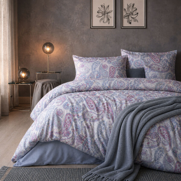 Bettw&auml;sche aus Baumwolle Baumwolle Bettbezug Paisley Blau Rosa Modernes Design