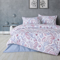 Bettw&auml;sche aus Baumwolle Baumwolle Bettbezug Paisley Blau Rosa Modernes Design