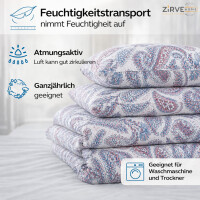 Bettw&auml;sche aus Baumwolle Baumwolle Bettbezug Paisley Blau Rosa Modernes Design