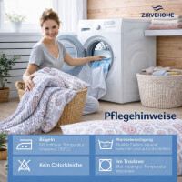 Bettw&auml;sche aus Baumwolle Baumwolle Bettbezug Paisley Blau Rosa Modernes Design